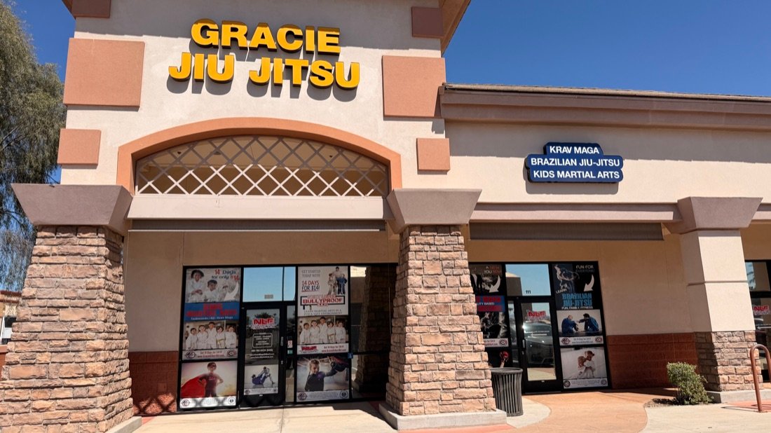 The Gracie Humaita Jiu-Jitsu Gilbert academy storefront